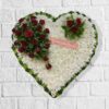 Old Memories Funeral Heart Fresh Flowers - Medium - Floral design