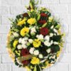 Afternoon Light Funeral Wreath Fresh Flowers - Floral design