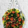 Garden of Love Funeral Wreath Fresh Flowers - Floral design