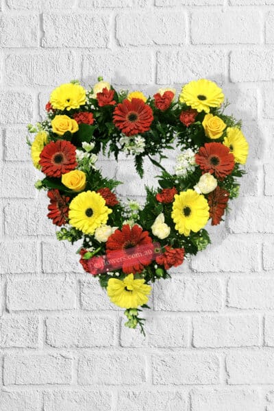 Sweat Memories Funeral Heart Fresh Flowers - Floral design