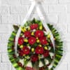 Lasting Memories Funeral Wreath Fresh Flowers - Floral design