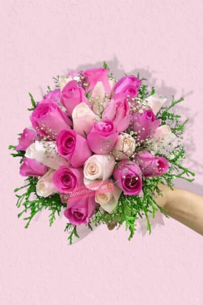 Beautiful Pink Roses Bridal Bouquet - Floral design