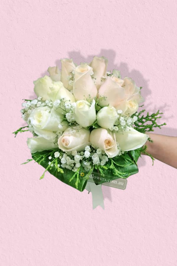 Ivory Roses Bridal Bouquet - Floral design