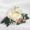 White Rose Wedding Buttonhole - Floral design