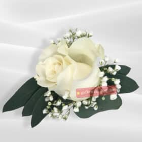 White Rose Wedding Buttonhole