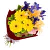 Let The Sun Shine Fresh Flowers - Burgundy Wrap Paper - Floral design