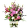 Full of Wishes Fresh Flower Bouquet - White Box Green Ribbon - Floral design