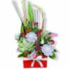 It's Just Beautiful Fresh Flower Bouquet - Red Box White Ribbon - Floral design