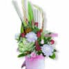 Simply Pretty Fresh Flowers - White Box Pink Ribbon - Floral design