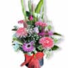 Vibrant Beauty Fresh Flowers - Black Box Red Ribbon - Floral design
