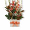 You're My Everything Gladiolus - White Box Orange Ribbon - Floral design