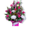 Say Something Sweet Bouquet - Pink Box White Ribbon - Floral design