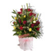 Sweet Embrace Romance Flowers - White Box Pink Ribbon - Floral design