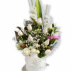 Greatly Appreciated Bouquet - White Box White Ribbon - Cut flowers