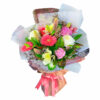 I Say Thank You! Bouquet - Wrap & Pink Ribbon - Flower bouquet