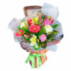 I Say Thank You! Bouquet - Wrap & Green Ribbon - Floral design