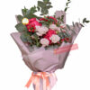You Are The Best! Bouquet - Wrap With Pink Ribbon - Floral design