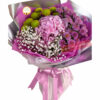 Thank You My Friend Bouquet - Wrap With Purple Ribbon - Floral design