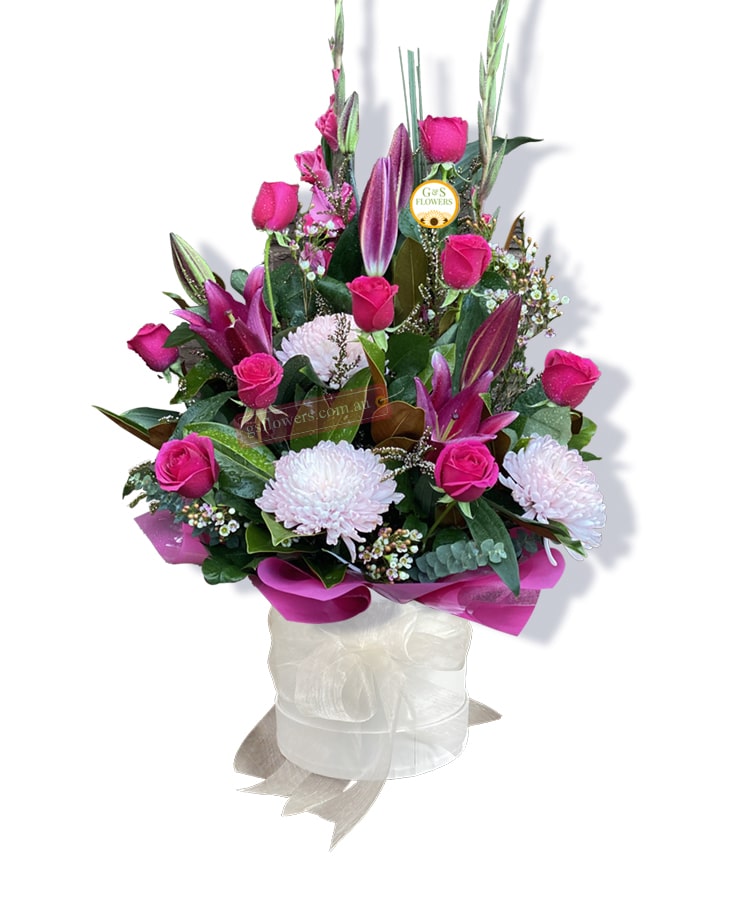 Get Well with Royal Allure - White Box White Ribbon - Floral design