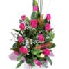 You Make Me Smile Fresh Flower Bouquet - Pink Box White Ribbon - Floral design