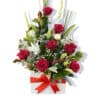 Perfect Day Flowers - White Box Red Ribbon - Floral design