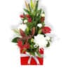 Your Special Day Flowers - Red Box White Ribbon - Floral design