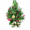 Sweet Surprise Fresh Flowers - White Box Green Ribbon - Floral design