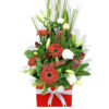 Hello Stella Fresh Flowers - Black Box Red Ribbon - Floral design