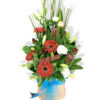 Hello Stella Fresh Flowers - Cream Box Blue Ribbon - Floral design