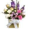 Beautiful Blooms Fresh Flowers - Gold Box White Ribbon - Floral design