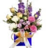 Beautiful Blooms Fresh Flowers - Blue Box Gold Ribbon - Floral design