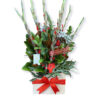 A Beautiful Time Bouquet - White Box Red Ribbon - Cut flowers
