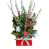 A Beautiful Time Bouquet - Red Box White Ribbon - Floral design