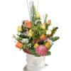 Citrus Smile Fresh Flower Bouquet - White Box White Ribbon - Floral design