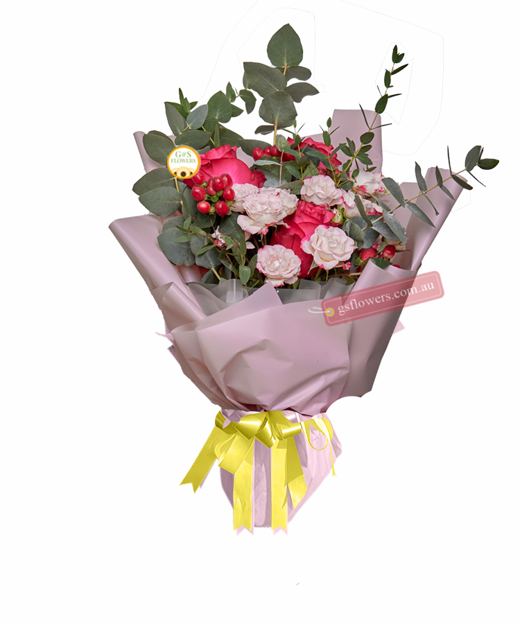 Its Simply Beautiful Fresh Bouquet - Wrap With Yellow Ribbon - Floral design