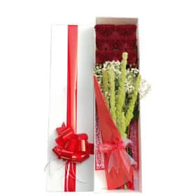 12 Red Roses Collection Box