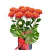 12 Forever Orange Roses - Floral design