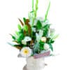 In My Prayers Sympathy Flowers - White Box White Ribbon - Floral design