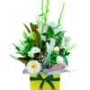 In My Prayers Sympathy Flowers - Yellow Box Green Ribbon - Floral design