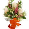 Naturally Beautiful Fresh Mixed Flowers - White Box Orange Ribbon - Floral design