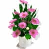 Lovely Gerbera Flowers - White Box White Ribbon - Floral design