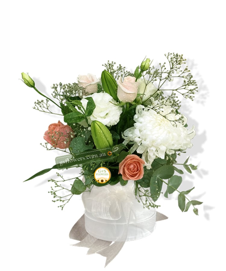 Make a Wish Flowers - White Box White Ribbon - Floral design