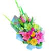 Make a Wish Birthday Flowers - Blue and Pink Wrap - Floral design